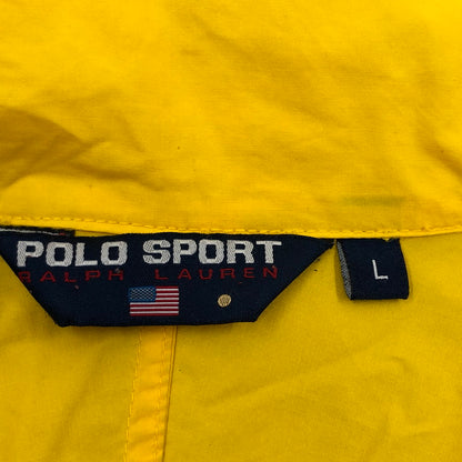 【ジャンク品】【メンズ】 POLO SPORTS ポロスポーツ ナイロンジャケット アウター 146-260405-hn-01-fur サイズ：L カラー：イエロー/ベージュ 万代Net店