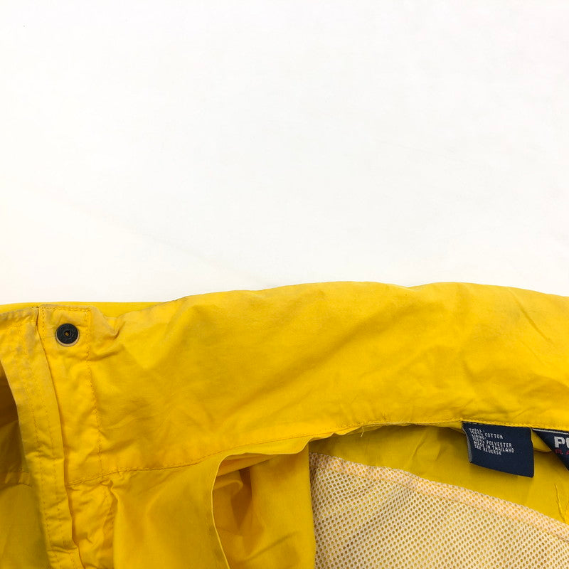 【ジャンク品】【メンズ】 POLO SPORTS ポロスポーツ ナイロンジャケット アウター 146-260405-hn-01-fur サイズ：L カラー：イエロー/ベージュ 万代Net店