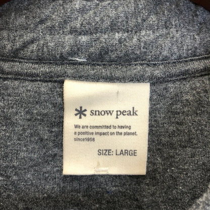 【中古品】【メンズ】 snowpeak スノーピーク NATURAL WARM STRETCH PULLOVER 144-240812-yk-3-tom サイズ：L カラー：グレー 万代Net店