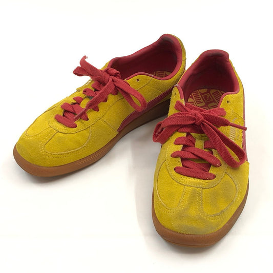 【ジャンク品】【メンズ】 PUMA プーマ PALERMO 396463-01 パレルモ スニーカー シューズ 靴 163-260405-hn-02-fur サイズ：27.5cm US 9.5 カラー：ペレイエロー/クラブレッド 万代Net店