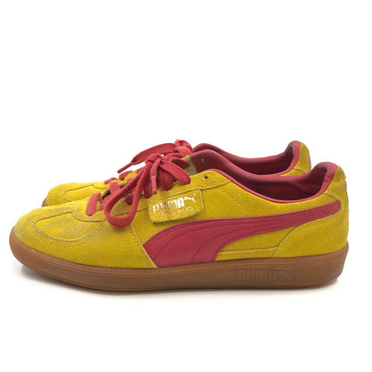 【ジャンク品】【メンズ】 PUMA プーマ PALERMO 396463-01 パレルモ スニーカー シューズ 靴 163-260405-hn-02-fur サイズ：27.5cm US 9.5 カラー：ペレイエロー/クラブレッド 万代Net店