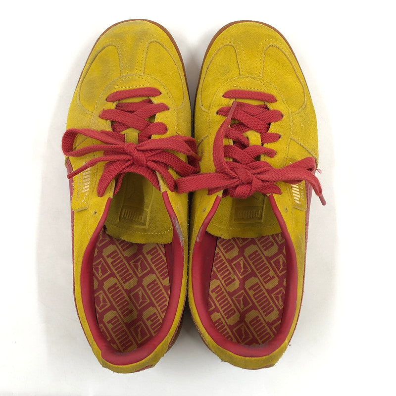 【ジャンク品】【メンズ】 PUMA プーマ PALERMO 396463-01 パレルモ スニーカー シューズ 靴 163-260405-hn-02-fur サイズ：27.5cm US 9.5 カラー：ペレイエロー/クラブレッド 万代Net店