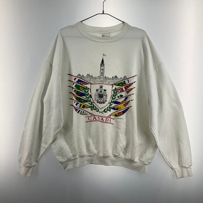 【中古品】【メンズ】 USED プリントスウェット 147-260329-SS-01-iwa カラー：ホワイト 万代Net店