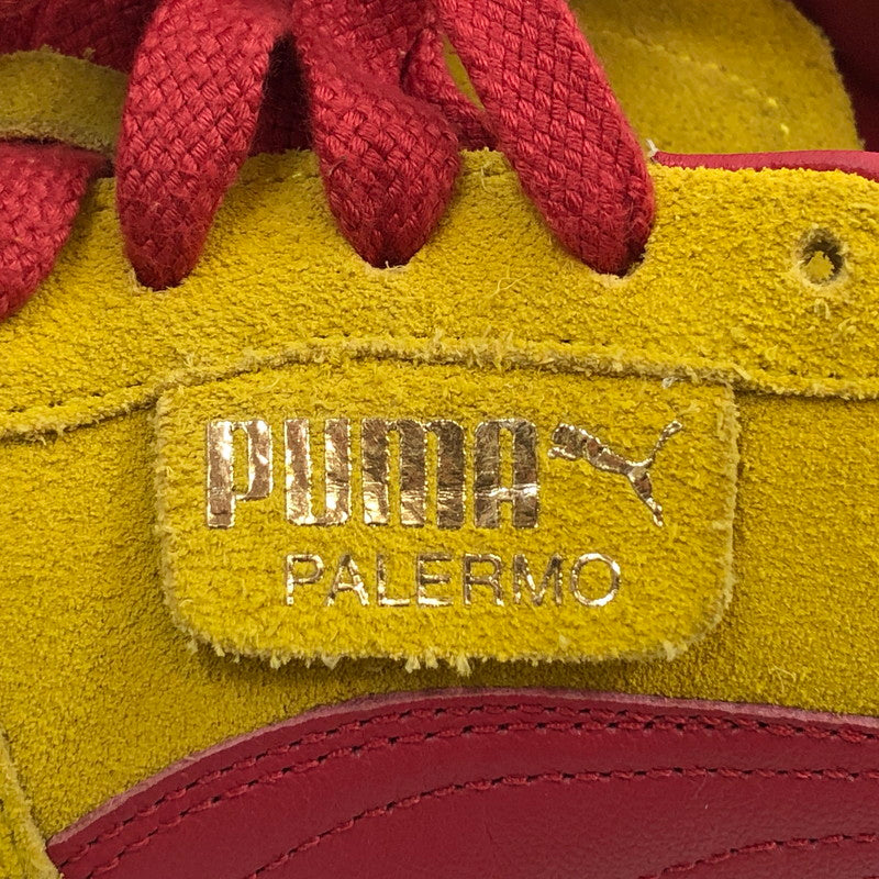 【ジャンク品】【メンズ】 PUMA プーマ PALERMO 396463-01 パレルモ スニーカー シューズ 靴 163-260405-hn-02-fur サイズ：27.5cm US 9.5 カラー：ペレイエロー/クラブレッド 万代Net店