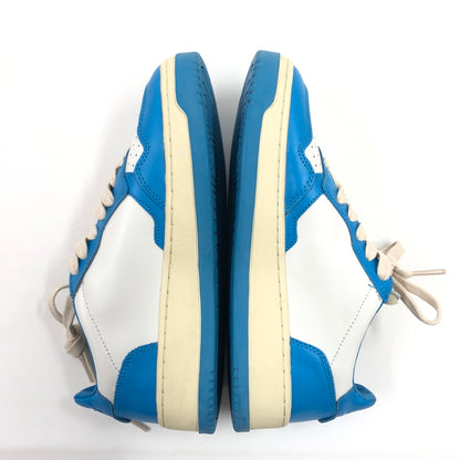 【中古品】【レディース】 AUTRY オートリー LOW CUT SNEAKERS WB26 ローカットスニーカー シューズ 靴 166-260916-hn-05-fur サイズ：37(24.0cm相当) カラー：ホワイト/ライトブルー 万代Net店