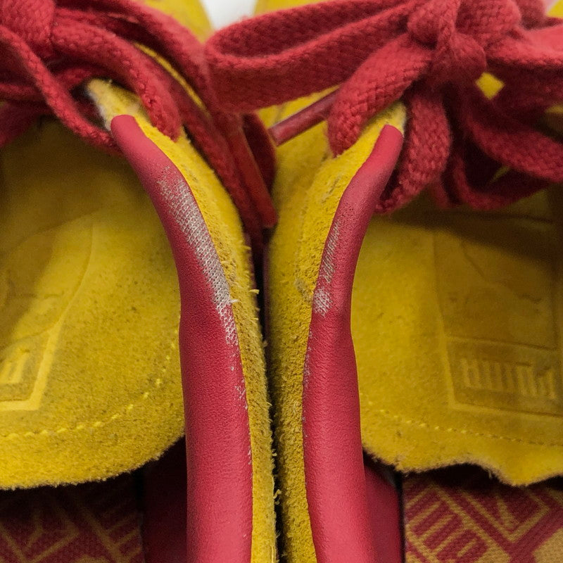 【ジャンク品】【メンズ】 PUMA プーマ PALERMO 396463-01 パレルモ スニーカー シューズ 靴 163-260405-hn-02-fur サイズ：27.5cm US 9.5 カラー：ペレイエロー/クラブレッド 万代Net店