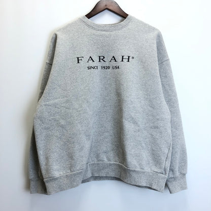 【中古品】【メンズ】 FARAH ファーラー  Logo Printed sweatshirts 142-240812-yk-6-tom サイズ：XL カラー：グレー 万代Net店