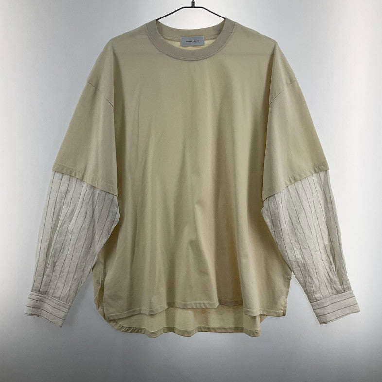 【中古美品】【メンズ】 Adam et Rope' アダムエロペ 長袖 147-260329-SS-02-iwa サイズ：L カラー：アイボリー 万代Net店