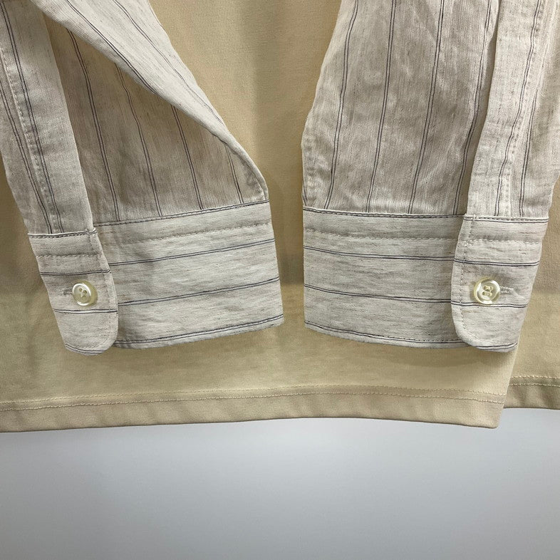 【中古美品】【メンズ】 Adam et Rope' アダムエロペ 長袖 147-260329-SS-02-iwa サイズ：L カラー：アイボリー 万代Net店