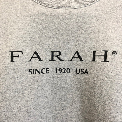 【中古品】【メンズ】 FARAH ファーラー  Logo Printed sweatshirts 142-240812-yk-6-tom サイズ：XL カラー：グレー 万代Net店