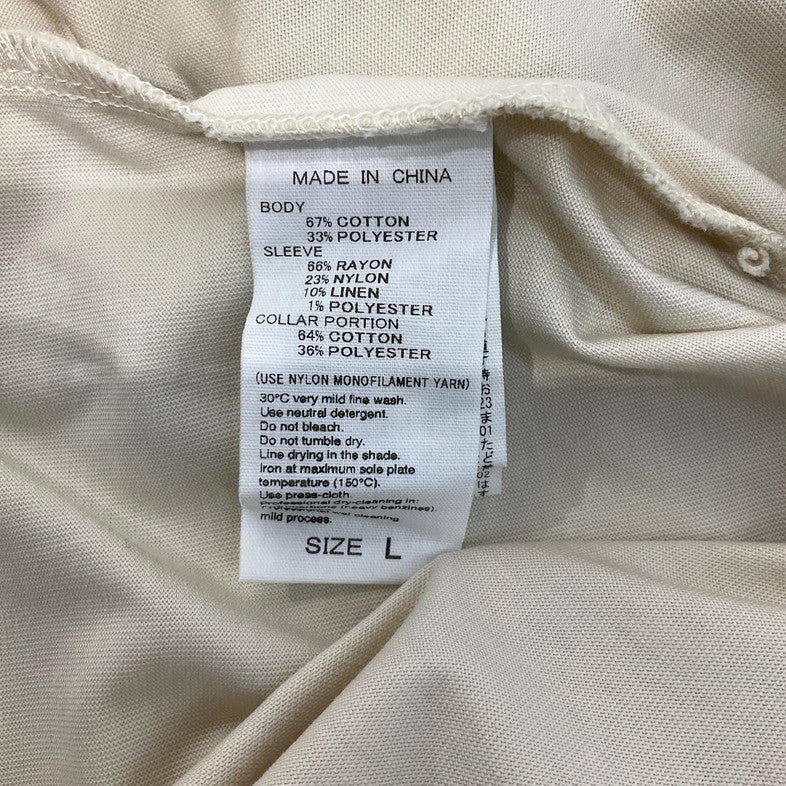 【中古美品】【メンズ】 Adam et Rope' アダムエロペ 長袖 147-260329-SS-02-iwa サイズ：L カラー：アイボリー 万代Net店