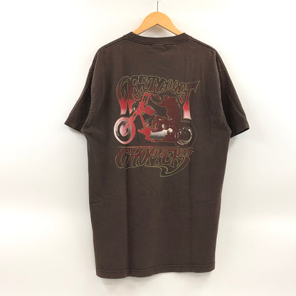 【現状渡し品】【メンズ】 JESSE WHO ジェシーフー 00S WEST COAST CHOPPERS PRINT S/S TEE ウエストコーストチョッパーズ プリント 半袖シャツ トップス 146-260628-hn-06-fur サイズ：L カラー：ブラウン 万代Net店