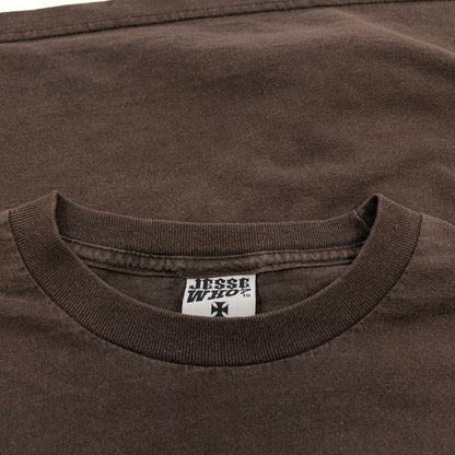 【現状渡し品】【メンズ】 JESSE WHO ジェシーフー 00S WEST COAST CHOPPERS PRINT S/S TEE ウエストコーストチョッパーズ プリント 半袖シャツ トップス 146-260628-hn-06-fur サイズ：L カラー：ブラウン 万代Net店
