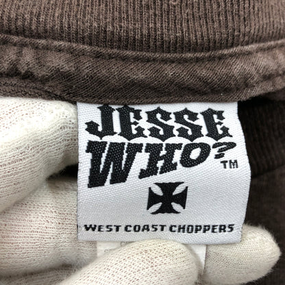 【現状渡し品】【メンズ】 JESSE WHO ジェシーフー 00S WEST COAST CHOPPERS PRINT S/S TEE ウエストコーストチョッパーズ プリント 半袖シャツ トップス 146-260628-hn-06-fur サイズ：L カラー：ブラウン 万代Net店