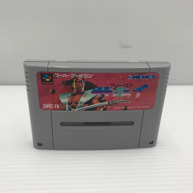 【現状渡し品】 スーパーファミコン ソフト ファーストサムライ SFC 本体のみ 動作確認済み 汚れあり 023-260917-ti-14-tagh 万代Net店