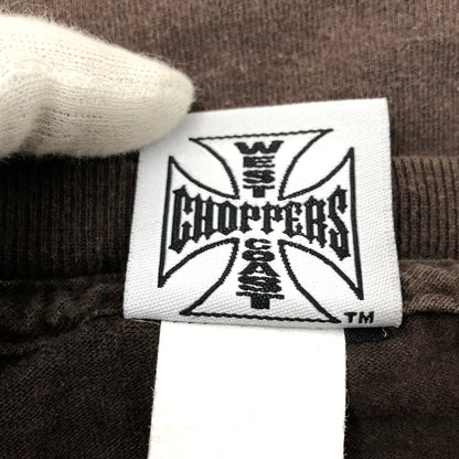 【現状渡し品】【メンズ】 JESSE WHO ジェシーフー 00S WEST COAST CHOPPERS PRINT S/S TEE ウエストコーストチョッパーズ プリント 半袖シャツ トップス 146-260628-hn-06-fur サイズ：L カラー：ブラウン 万代Net店