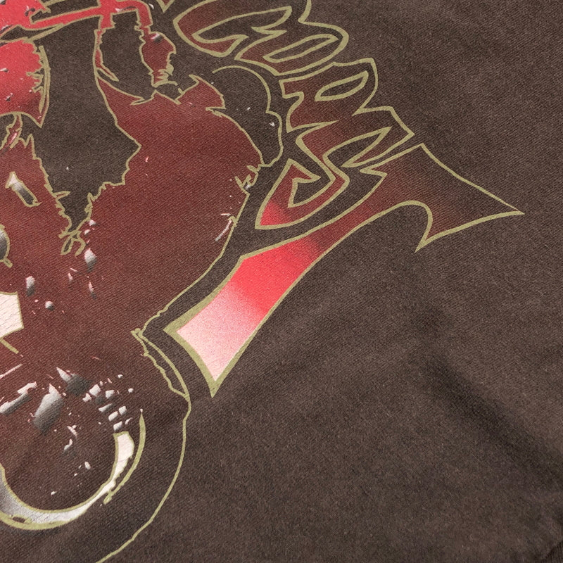 【現状渡し品】【メンズ】 JESSE WHO ジェシーフー 00S WEST COAST CHOPPERS PRINT S/S TEE ウエストコーストチョッパーズ プリント 半袖シャツ トップス 146-260628-hn-06-fur サイズ：L カラー：ブラウン 万代Net店
