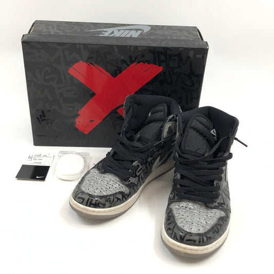 【中古品】【メンズ】 NIKE ナイキ AIR JORDAN 1 HIGH OG "REBELLIONAIRE" 555088-036 エアジョーダン1 ハイ OG リベリオネア スニーカー シューズ 靴 160-260628-hn-08-fur サイズ：28.0cm US10 カラー：ブラック/グレー/ホワイト 万代Net店