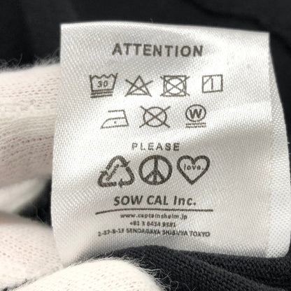 【ジャンク品】【メンズ】 CAPTAINS HELM キャプテンズヘルム L/S TEE ロングスリーブ 長袖Tシャツ トップス 142-250721-hn-03-fur サイズ：L カラー：ブラック/ホワイト 万代Net店