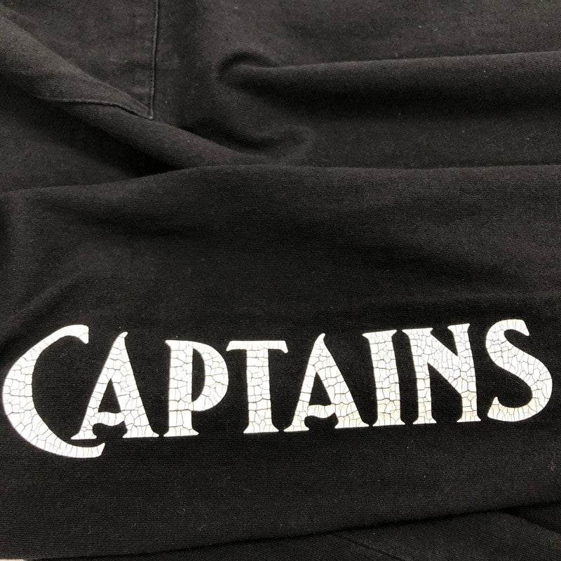 【ジャンク品】【メンズ】 CAPTAINS HELM キャプテンズヘルム L/S TEE ロングスリーブ 長袖Tシャツ トップス 142-250721-hn-03-fur サイズ：L カラー：ブラック/ホワイト 万代Net店