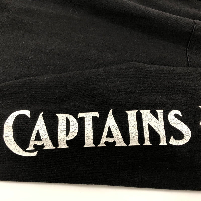 【ジャンク品】【メンズ】 CAPTAINS HELM キャプテンズヘルム L/S TEE ロングスリーブ 長袖Tシャツ トップス 142-250721-hn-03-fur サイズ：L カラー：ブラック/ホワイト 万代Net店