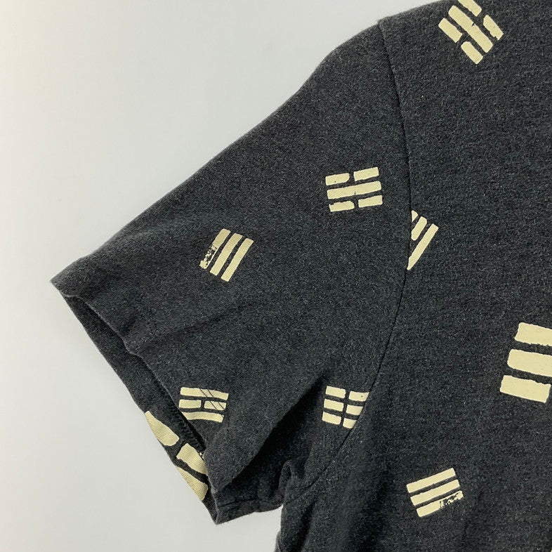 【中古品】【メンズ】 MAISON KITSUNE メゾンキツネ S/SプリントTee 141-260329-SS-07-iwa サイズ：L カラー：グレー 万代Net店
