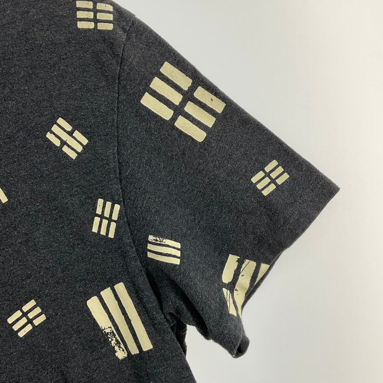 【中古品】【メンズ】 MAISON KITSUNE メゾンキツネ S/SプリントTee 141-260329-SS-07-iwa サイズ：L カラー：グレー 万代Net店