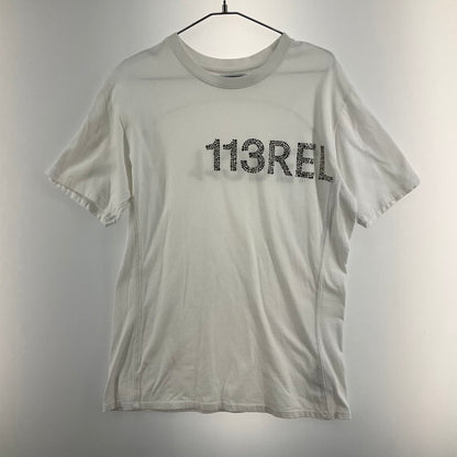 【中古品】【メンズ】 1piu1uguale3 RELAX ウノピゥウノウグァーレトレ リラックス UST-23034JI RHINE STONE S/S TEE 141-260329-SS-08-iwa サイズ：L カラー：ホワイト 万代Net店