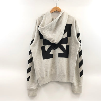 【中古品】【メンズ】 OFF-WHITE オフホワイト ZIP UP HOODIE OMBE001F20FLE007 ジップアップ フーディ パーカー スウェット トップス 142-260628-hn-09-fur サイズ：L カラー：グレー 万代Net店
