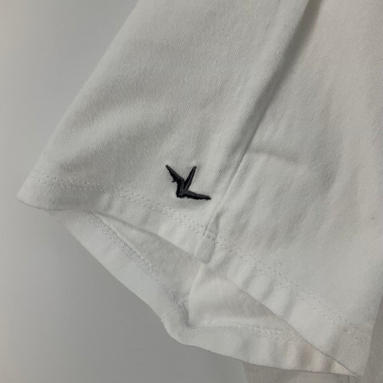 【中古品】【メンズ】 1piu1uguale3 RELAX ウノピゥウノウグァーレトレ リラックス UST-23034JI RHINE STONE S/S TEE 141-260329-SS-08-iwa サイズ：L カラー：ホワイト 万代Net店