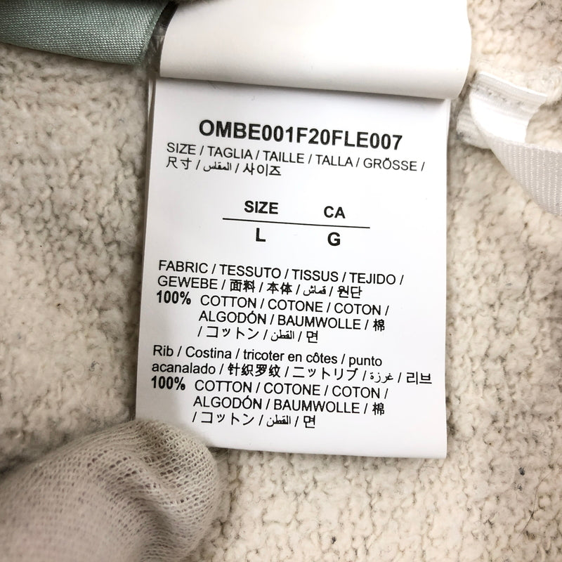 【中古品】【メンズ】 OFF-WHITE オフホワイト ZIP UP HOODIE OMBE001F20FLE007 ジップアップ フーディ パーカー スウェット トップス 142-260628-hn-09-fur サイズ：L カラー：グレー 万代Net店