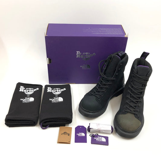 【現状渡し品】【レディース】 THE NORTH FACE PURPLE LABEL ザノースフェイスパープルレーベル × DR.MARTENS ドクターマーチン 9TIE BOOT NFW5951N 9タイ ブーツ 靴 164-251030-hn-01-fur サイズ：24.0cm US 7 カラー：ブラック 万代Net店