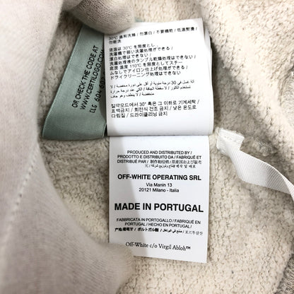 【中古品】【メンズ】 OFF-WHITE オフホワイト ZIP UP HOODIE OMBE001F20FLE007 ジップアップ フーディ パーカー スウェット トップス 142-260628-hn-09-fur サイズ：L カラー：グレー 万代Net店