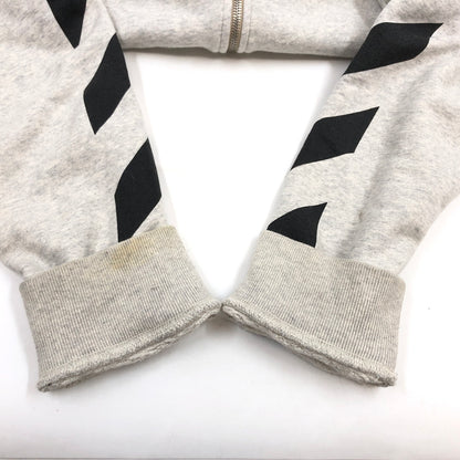 【中古品】【メンズ】 OFF-WHITE オフホワイト ZIP UP HOODIE OMBE001F20FLE007 ジップアップ フーディ パーカー スウェット トップス 142-260628-hn-09-fur サイズ：L カラー：グレー 万代Net店