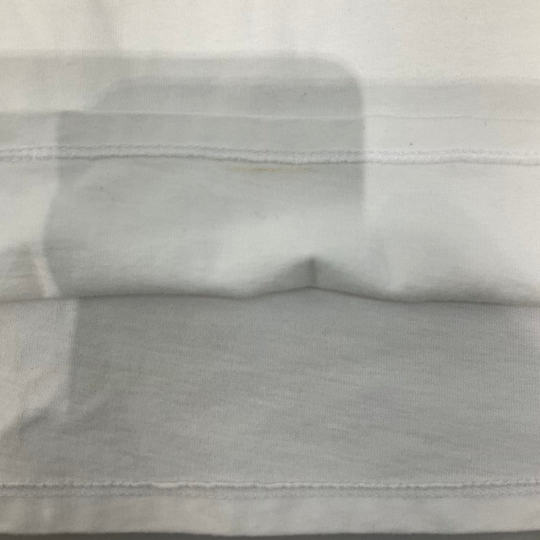 【中古品】【メンズ】 1piu1uguale3 RELAX ウノピゥウノウグァーレトレ リラックス UST-23034JI RHINE STONE S/S TEE 141-260329-SS-08-iwa サイズ：L カラー：ホワイト 万代Net店