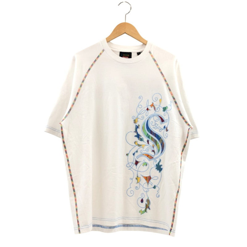 【中古品】【メンズ】 Supreme シュプリーム × COOGI クージー 23SS RAGLAN S/S TOP ラグラン 半袖Tシャツ トップス 149-260408-hn-01-fur サイズ：S カラー：ホワイト 万代Net店