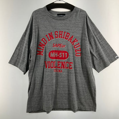 【中古品】【メンズ】 SAPEUR 浜田雅功 MIND IN SHIBAKUZO TEE 147-260329-SS-09-iwa サイズ：XL カラー：グレー 万代Net店