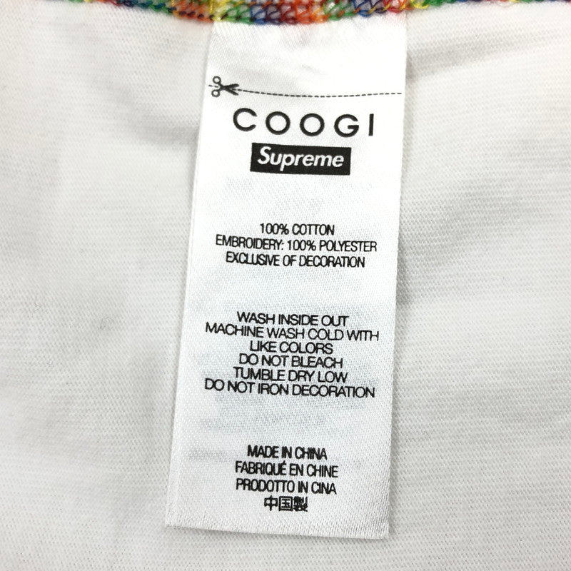 【中古品】【メンズ】 Supreme シュプリーム × COOGI クージー 23SS RAGLAN S/S TOP ラグラン 半袖Tシャツ トップス 149-260408-hn-01-fur サイズ：S カラー：ホワイト 万代Net店