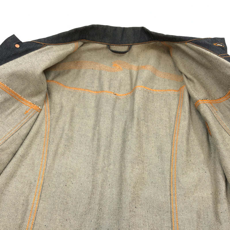 【中古品】【メンズ】 NUDIE JEANS ヌーディージーンズ ORGANIC DRY DENIM JACKET ”DRY STREAKY” NJ3724 オーガニック ドライ デニムジャケット ドライストリーキー アウター 140-260628-hn-10-fur サイズ：XXL カラー：インディゴ 万代Net店