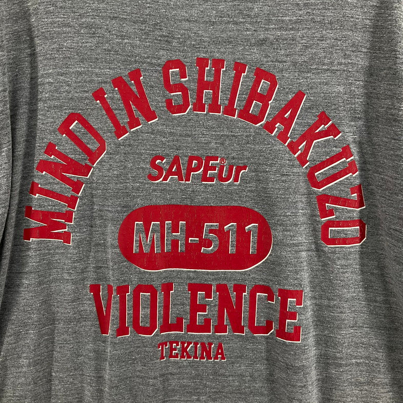 【中古品】【メンズ】 SAPEUR 浜田雅功 MIND IN SHIBAKUZO TEE 147-260329-SS-09-iwa サイズ：XL カラー：グレー 万代Net店