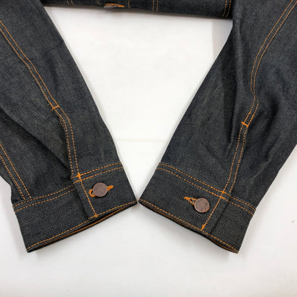 【中古品】【メンズ】 NUDIE JEANS ヌーディージーンズ ORGANIC DRY DENIM JACKET ”DRY STREAKY” NJ3724 オーガニック ドライ デニムジャケット ドライストリーキー アウター 140-260628-hn-10-fur サイズ：XXL カラー：インディゴ 万代Net店