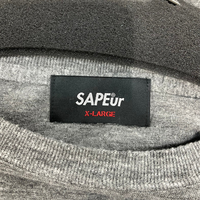 【中古品】【メンズ】 SAPEUR 浜田雅功 MIND IN SHIBAKUZO TEE 147-260329-SS-09-iwa サイズ：XL カラー：グレー 万代Net店