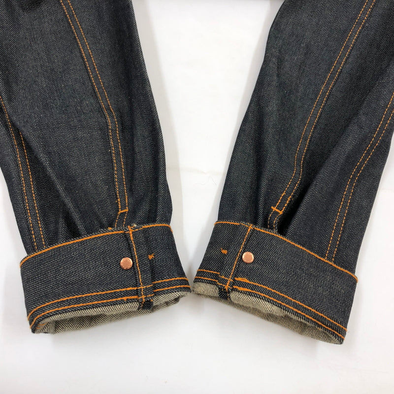 【中古品】【メンズ】 NUDIE JEANS ヌーディージーンズ ORGANIC DRY DENIM JACKET ”DRY STREAKY” NJ3724 オーガニック ドライ デニムジャケット ドライストリーキー アウター 140-260628-hn-10-fur サイズ：XXL カラー：インディゴ 万代Net店
