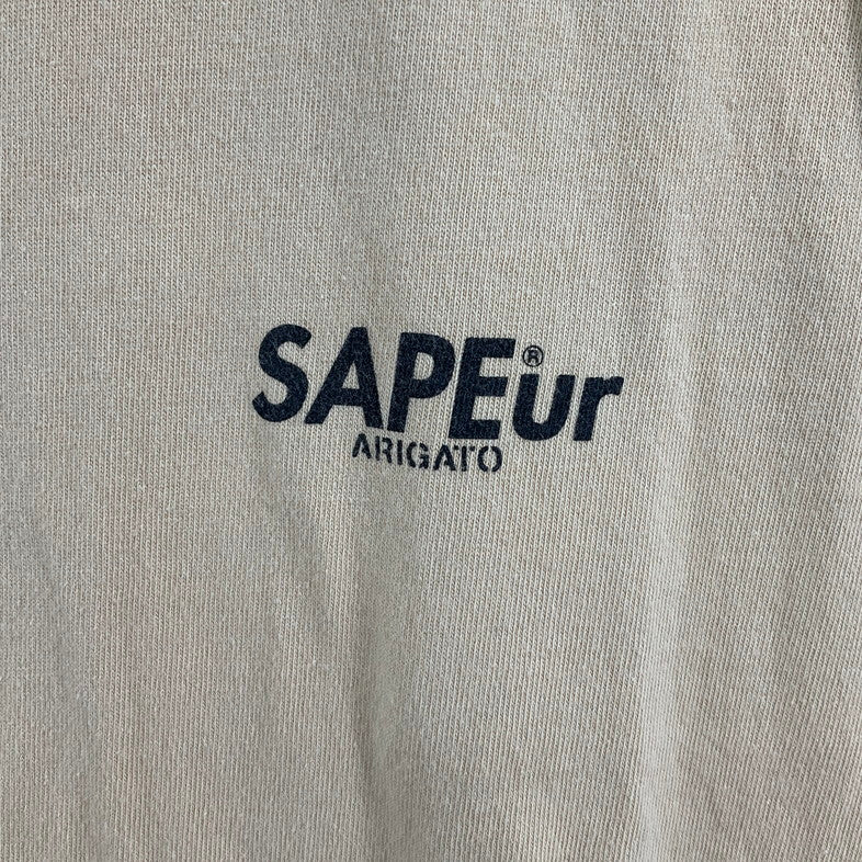【中古品】【メンズ】 SAPEUR ARIGATO Tシャツ 147-260329-SS-10-iwa サイズ：XL カラー：ベージュ 万代Net店