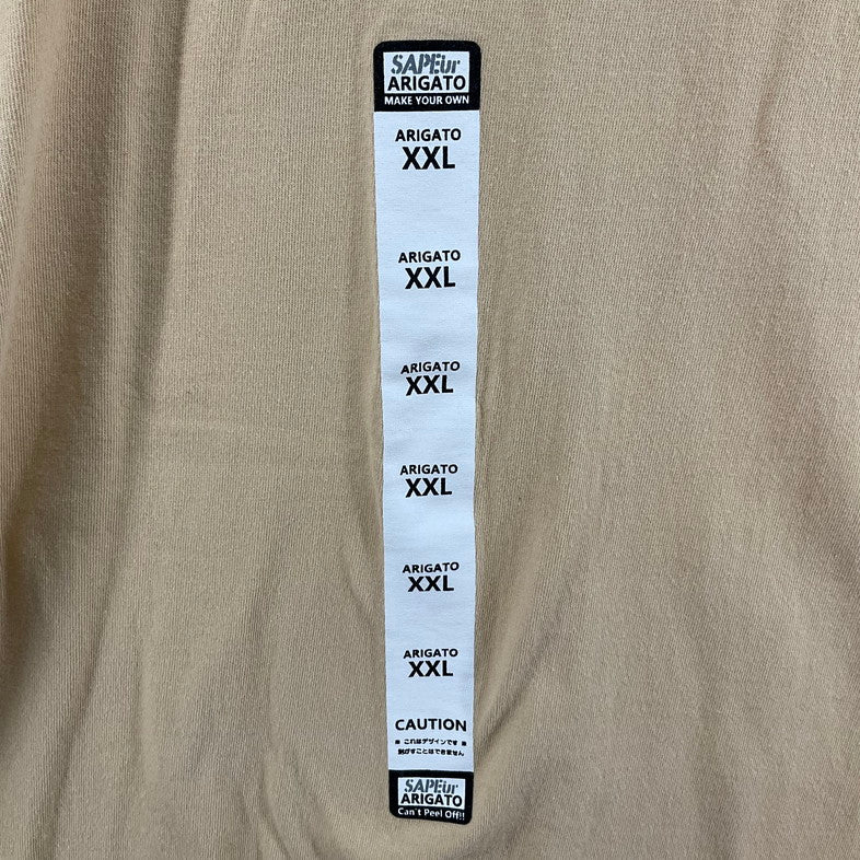 【中古品】【メンズ】 SAPEUR ARIGATO Tシャツ 147-260329-SS-10-iwa サイズ：XL カラー：ベージュ 万代Net店
