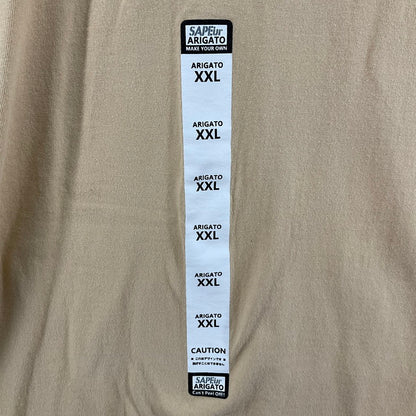 【中古品】【メンズ】 SAPEUR ARIGATO Tシャツ 147-260329-SS-10-iwa サイズ：XL カラー：ベージュ 万代Net店