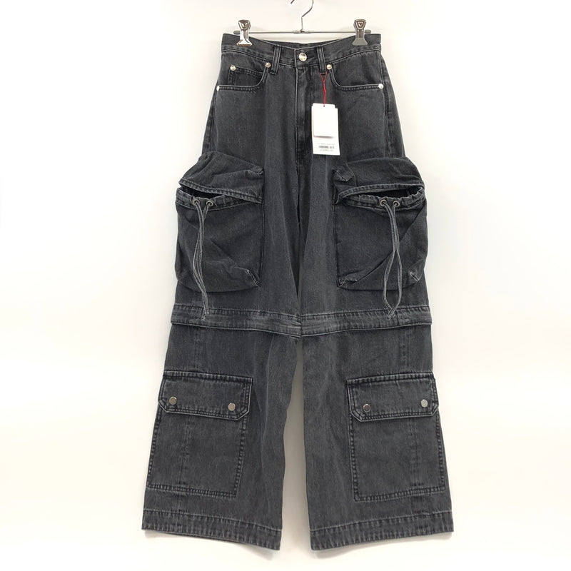 【中古品】【レディース】 MAISON SPECIAL メゾンスペシャル DENIM CARGO PANTS MAISON SPECIAL デニム カーゴパンツ ボトムス 168-260629-hn-02-fur サイズ：36 カラー：ブラック 万代Net店