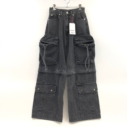 【中古品】【レディース】 MAISON SPECIAL メゾンスペシャル DENIM CARGO PANTS MAISON SPECIAL デニム カーゴパンツ ボトムス 168-260629-hn-02-fur サイズ：36 カラー：ブラック 万代Net店