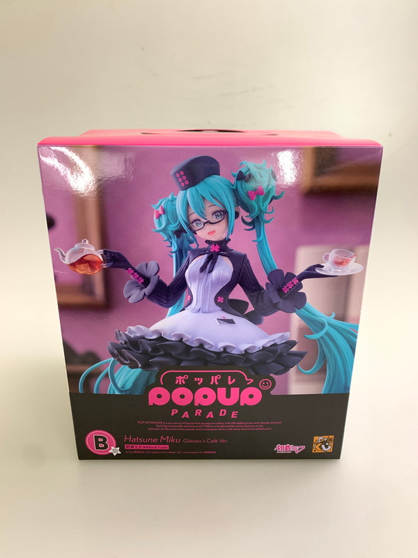 【中古美品】 グッスマくじ 初音ミク 2025 Autumn A賞　ねんどろいど 初音ミク めがねカフェVer. フィギュア 053-260126-zi-07-min 万代Net店