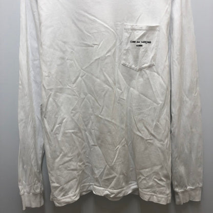 【中古品】【メンズ】 COMME des GARCONS HOMME コムデギャルソンオム COMME des GARCONS HOMME コムデギャルソン オム 綿天竺 L/S Tシャツ HD-T010 140-240815-SU-16-tom カラー：ホワイト 万代Net店